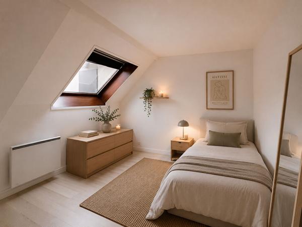 Appartement F3 duplex au dernier étage à 5min à pieds de la gare