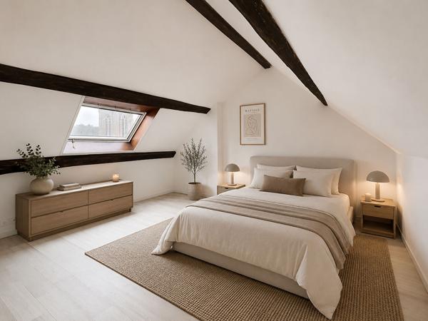 Appartement F3 duplex au dernier étage à 5min à pieds de la gare