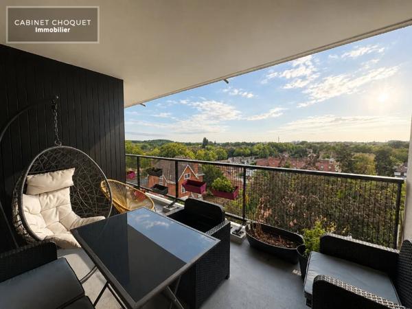 F4 BIS AVEC GRAND BALCON, GARAGE ET CAVE A LOUER - CROIX PARC BARBIEUX - 98 m 2 - 1 068 € charges comprises par mois