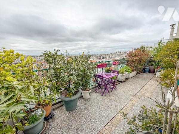 VENTE DE LA NUE PROPRIETE - DERNIER ETAGE AVEC TERRASSE DE 22 m² EXPOSE SUD OUEST - VUE 180°