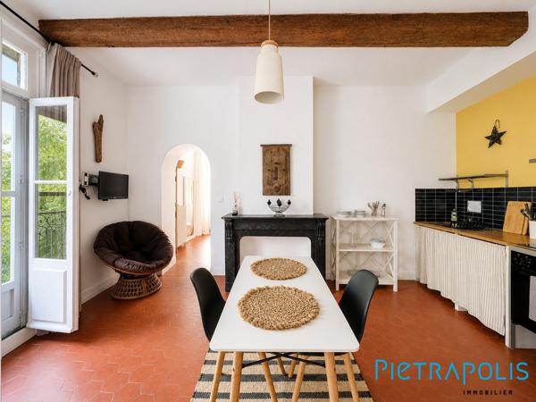 AGDE : Sur une parcelle paysagée d’environ 470 m², maison 260m² env, garage