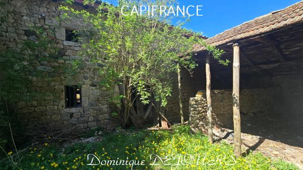 ARDECHE - VALLÉE DE L'EYRIEUX - LE CHEYLARD - GRANGES EN PIERRES de 120M² - TERRAIN 2HA dont 1200m² en zone UCA