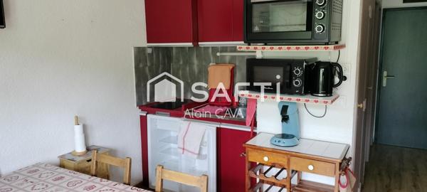 Studio de 35m² avec casier à ski, local commun et parking privé