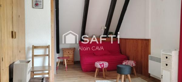 Studio de 35m² avec casier à ski, local commun et parking privé