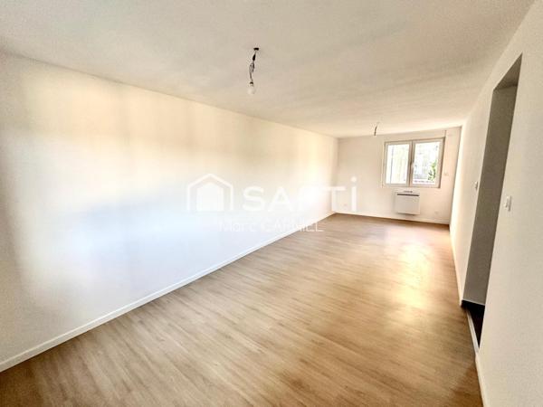 RÉNO 2025 100%: DUPLEX 85m2 env.(sol), CAVE+2 GARAGES