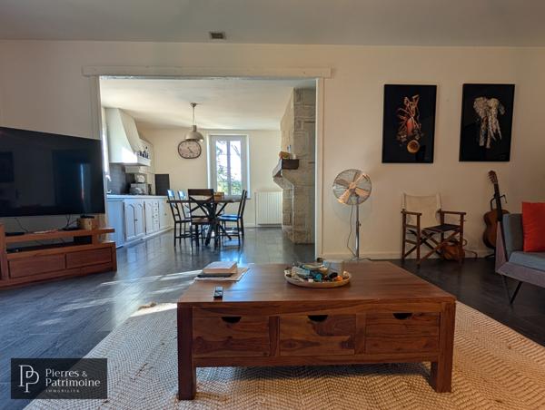 Laplume (47310) Maison en pierre avec dépendances et jardin autour