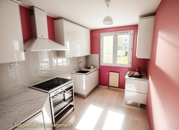 Appartement 78m2 - 4 pièces - balcon et box - EVRY - 91000