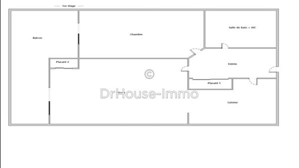Appartement à vendre 2 pièces de 39 m²