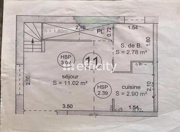 Appartement 2 pièces - 29 m²