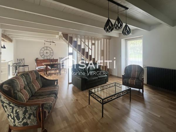 Maison de charme, 118 m2,  bourg de L'Herbergement