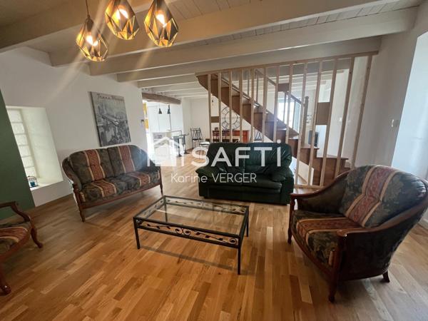 Maison de charme, 118 m2,  bourg de L'Herbergement