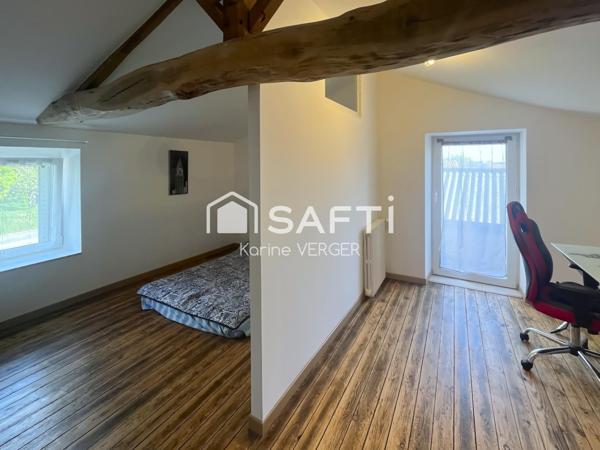 Maison de charme, 118 m2,  bourg de L'Herbergement