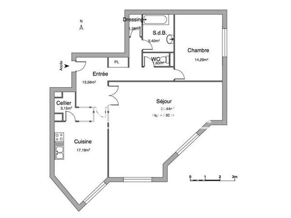 Location Appartement 2 pièces 97 m² - 101 C 107 RUE ALBERT 1ER Blois 41000