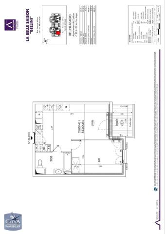 Appartement à louer 2 pièces 43m²