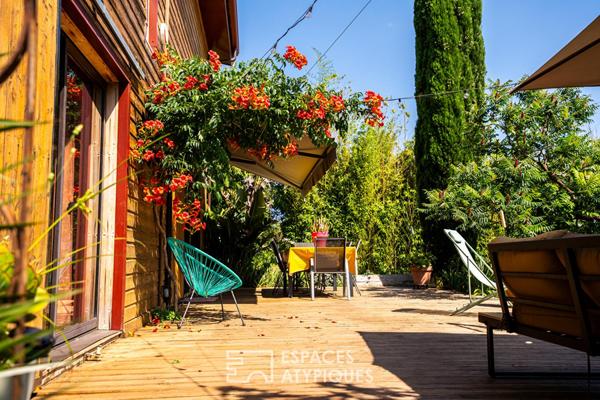 Belle maison à ossature bois au sein d’un parc de 16 000 m² et de son verger
