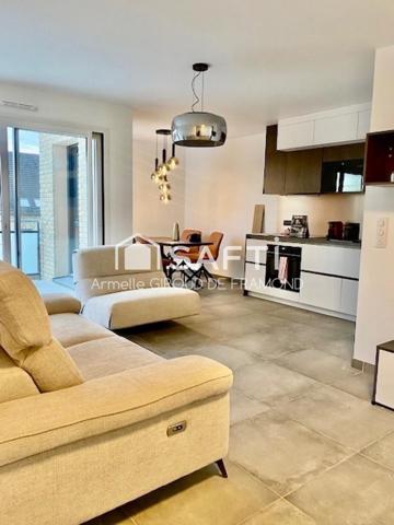 À HÉSINGUE, proche frontière Suisse, dans élégante résidence d’Exception (programme neuf, livraison 2027), Appartement Premium F3- 73m2 – Balcon – Garage - Place de parking sous-sol -  nouvelles normes RE2020