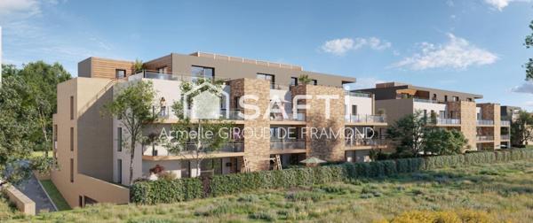 À HÉSINGUE, proche frontière Suisse, dans élégante résidence d’Exception (programme neuf, livraison 2027), Appartement Premium F3- 73m2 – Balcon – Garage - Place de parking sous-sol -  nouvelles normes RE2020