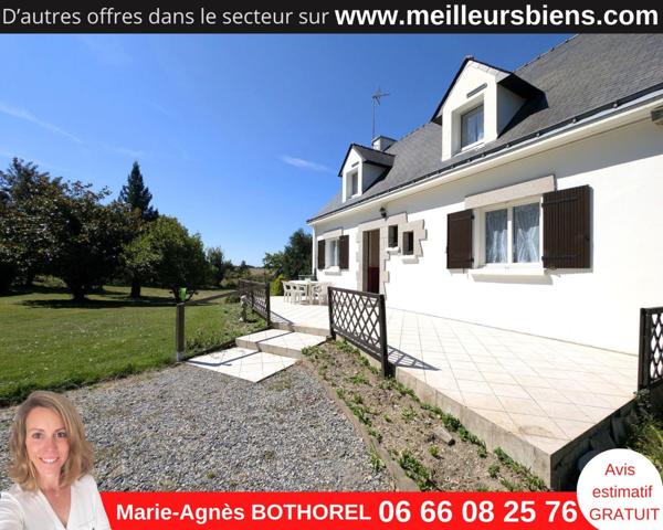 44410 HERBIGNAC - Au calme- Maison  avec sous-sol - 4 chambres - garage -avec terrain de presque 1 hectare