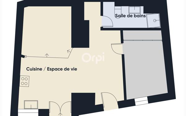 Appartement à vendre    2 pièces • 39,96 m2 Callian