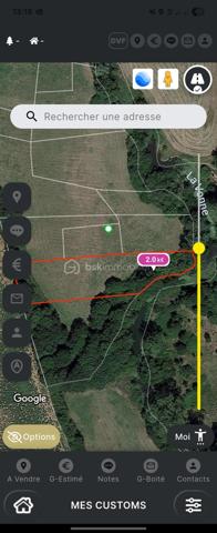 Terrain de 2 860 m²