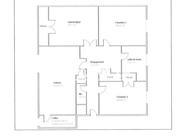 Location Appartement 3 pièces 68.5 m² - 10 RUE JEAN PUTHET Bourg En Bresse 01000