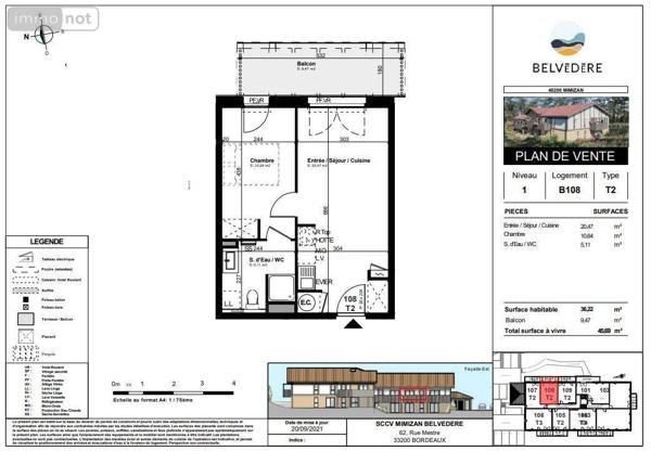 Appartement à vendre à Mimizan dans les Landes (40200), ref : 40007-71