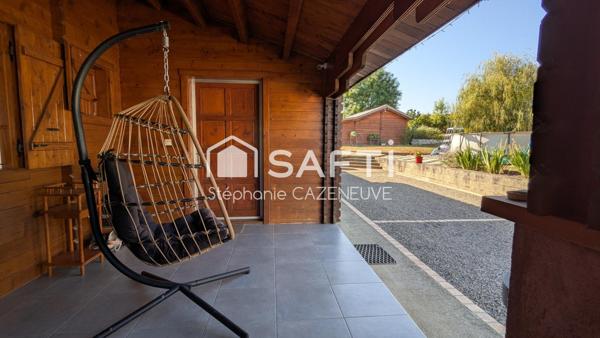 Maison en madriers de bois, charme et fonctionnalité