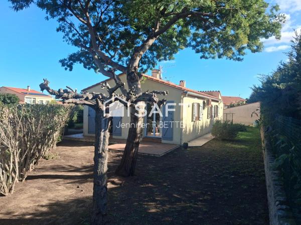 Plain pied - 3 chambres - garage - 568 m² terrain