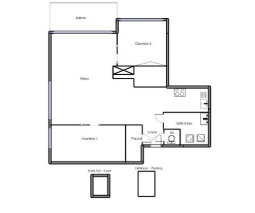 Appartement à vendre 3 pièces 61 m² Le Chesnay-Rocquencourt