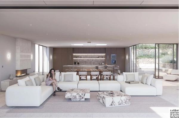 villa contemporaine à terminer avec vue mer panoramique
