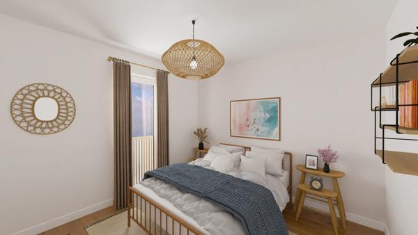 Appartement à vendre 3 pièces avec terrasse vue Lac et Montagnes sur SAVINES LE LAC (05) , Dans une résidence en construction style villa plein Sud ,livrable été 2026