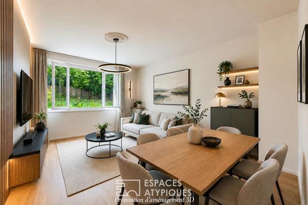 Appartement au sein d’un parc arboré à deux pas du centre-ville et de la gare Sèvres Rive-Gauche
