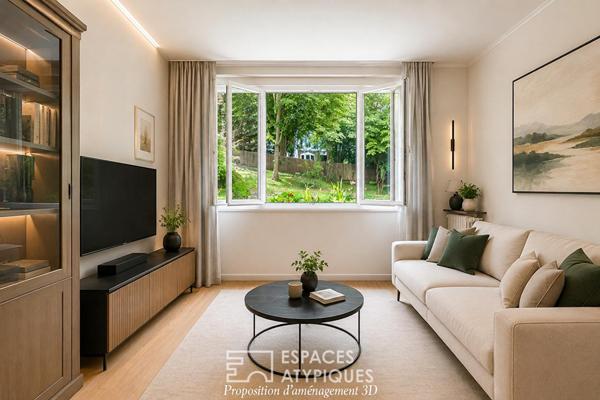 Appartement au sein d’un parc arboré à deux pas du centre-ville et de la gare Sèvres Rive-Gauche