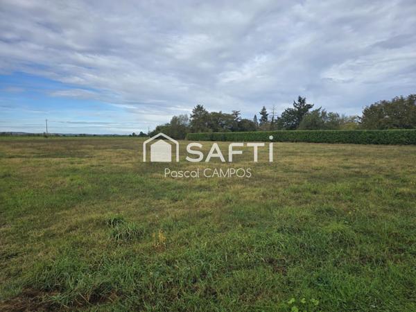 terrain 1000m² constructible prêt à bâtir