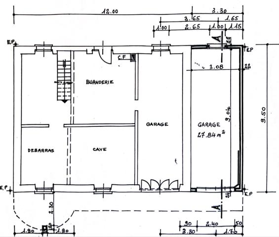 Maison à rénover - 2 Niveaux ( plateau ) de 120 m2