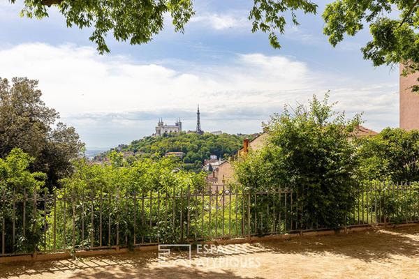 Appartement coeur Croix-Rousse avec vue sur Lyon et Fourvière