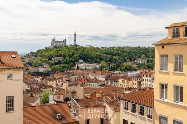 Appartement coeur Croix-Rousse avec vue sur Lyon et Fourvière