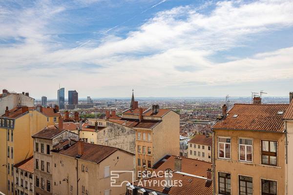 Appartement coeur Croix-Rousse avec vue sur Lyon et Fourvière