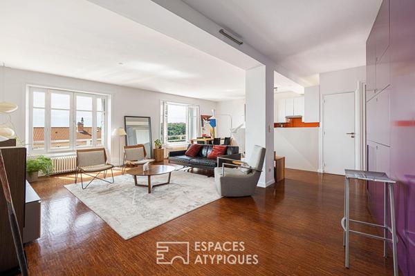 Appartement coeur Croix-Rousse avec vue sur Lyon et Fourvière