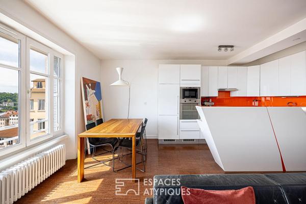 Appartement coeur Croix-Rousse avec vue sur Lyon et Fourvière