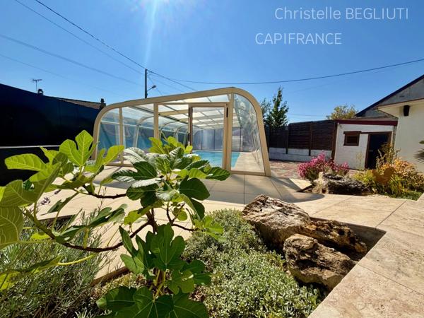 MAISON DE PLAIN PIED - AUCUN TRAVAUX - 7P - CADRE VERDOYANT - PISCINE - PATIO