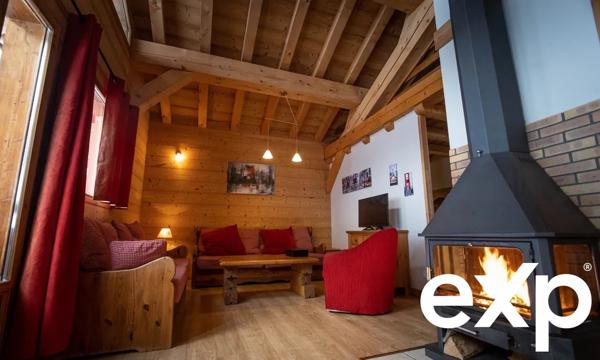 Chalet 156m² utiles – Refuge montagnard pour 9 personnes : élégance, confort & bien-être à Plagne 1800