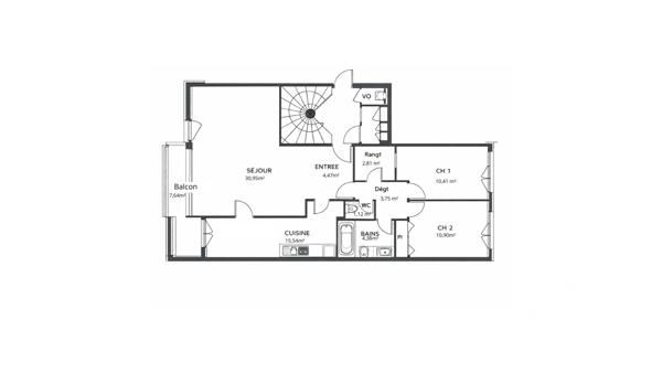 Appartement à vendre 3 pièces 84 m² Castanet-Tolosan