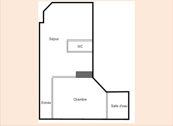 Paris Pyrénées/Jourdain - 2 pièce(s) - 43 m²