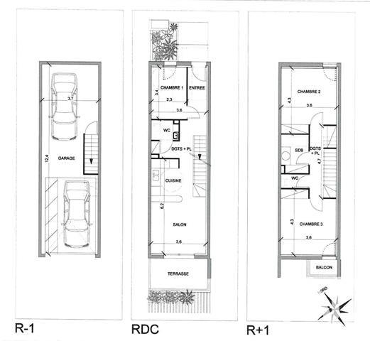 Maison à vendre 4 pièces 77 m² Montpellier