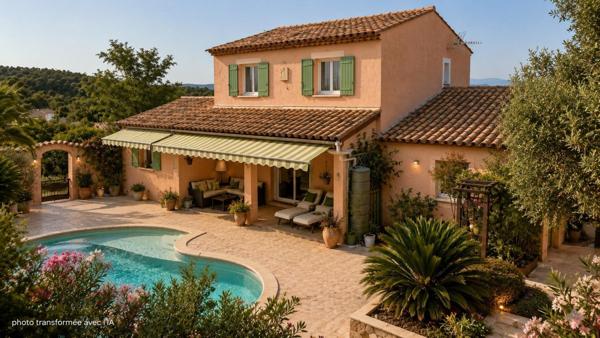 Villa provençale avec piscine sur 1 560 m² arborés