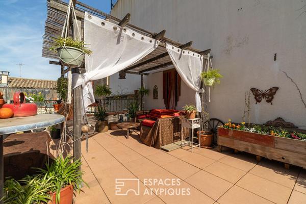 Maison de ville avec terrasses à Clémenceau