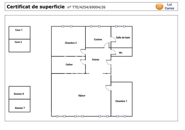 Place Tabareau- Appartement 68 m²- Traversant
