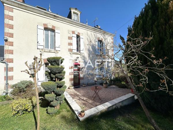 Maison de charme, 142 m2, 4 chambres, jardin.