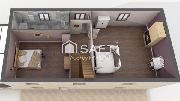 Maison de charme, 142 m2, 4 chambres, jardin.